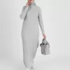 Jersey dress light grey