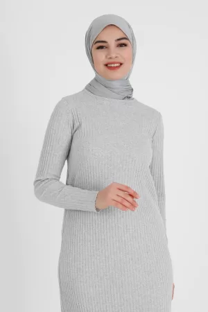 Jersey dress light grey