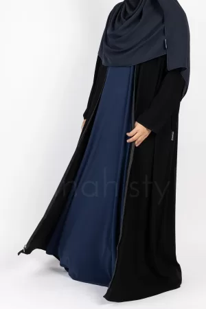 Zip Abaya Black
